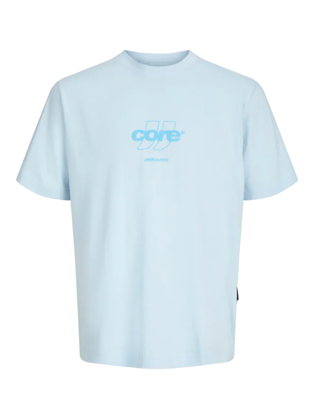 Jack & Jones T-Shirt »JCOCLUB FRONT PRINT TEE SS CREW SN« mit Print