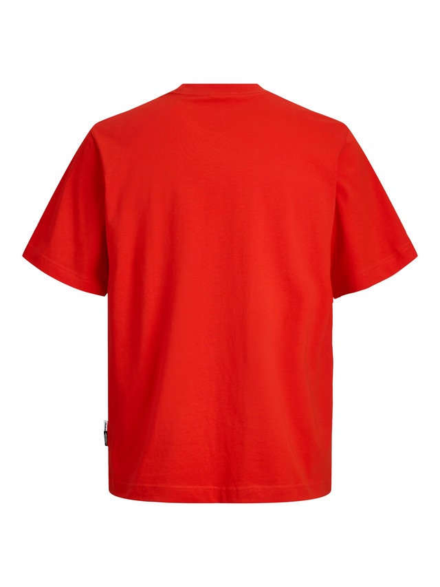 Jack & Jones T-Shirt »JCOCLUB FRONT PRINT TEE SS CREW SN« mit Print