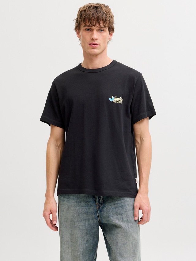 Jack & Jones T-Shirt »JORMONTAUK MULTICOLOR GRAPHIC TEE CN«