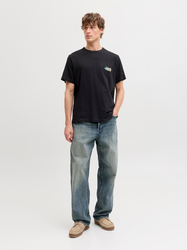 Jack & Jones T-Shirt »JORMONTAUK MULTICOLOR GRAPHIC TEE CN«