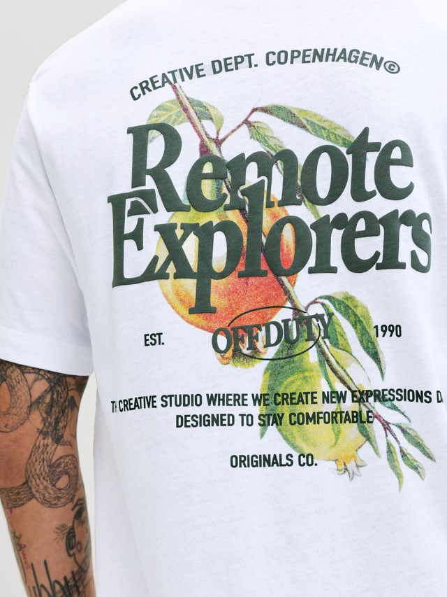 Jack & Jones T-Shirt »JORMONTAUK MULTICOLOR GRAPHIC TEE CN«