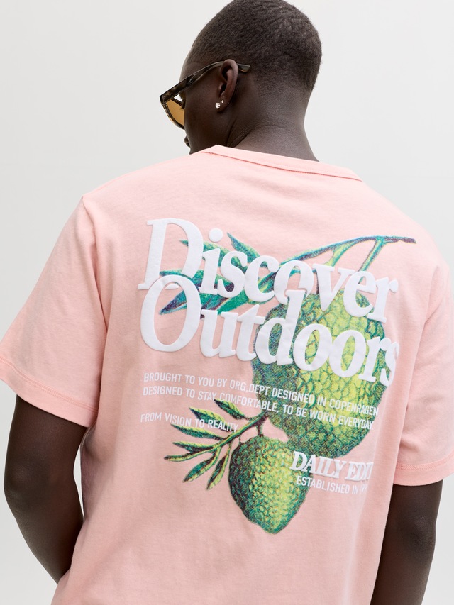 Jack & Jones T-Shirt »JORMONTAUK MULTICOLOR GRAPHIC TEE CN«