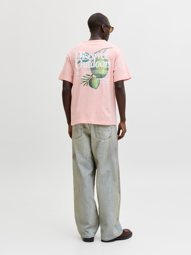 Jack & Jones T-Shirt »JORMONTAUK MULTICOLOR GRAPHIC TEE CN«
