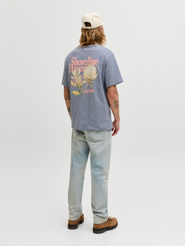 Jack & Jones T-Shirt »JORMONTAUK MULTICOLOR GRAPHIC TEE CN«