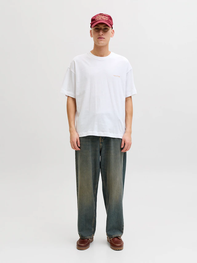 Jack & Jones T-Shirt »JORMONTAUK BACK GRAPHIC TEE SSCN EA26 SN« Baumwolle, locker geschnitten
