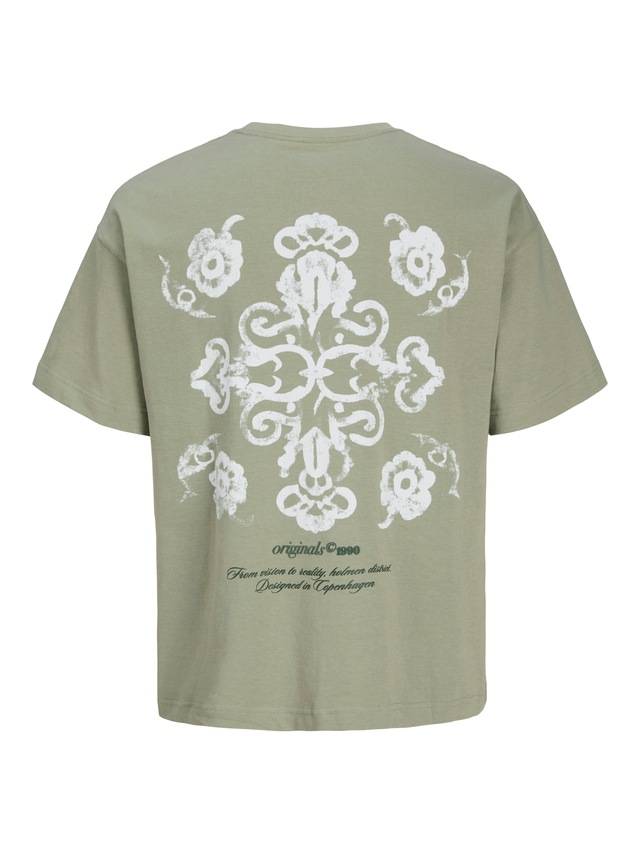 Jack & Jones T-Shirt »JORMONTAUK BACK GRAPHIC TEE SSCN EA26 SN« Baumwolle, locker geschnitten