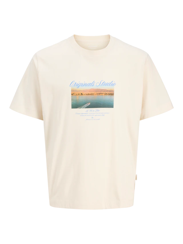 Jack & Jones T-Shirt »JORNORREBRO PHOTO TEE SS CREW NECK« Baumwolle, relaxed fit