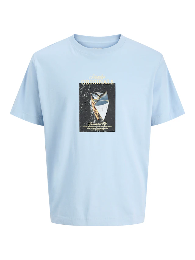Jack & Jones T-Shirt »JORNORREBRO PHOTO TEE SS CREW NECK« Baumwolle, relaxed fit