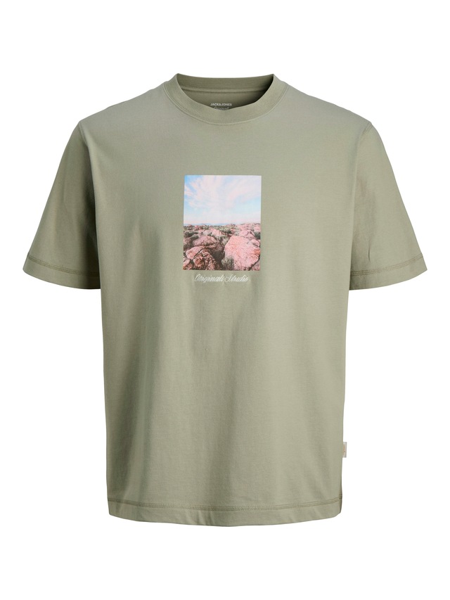 Jack & Jones T-Shirt »JORNORREBRO PHOTO TEE SS CREW NECK« Baumwolle, relaxed fit