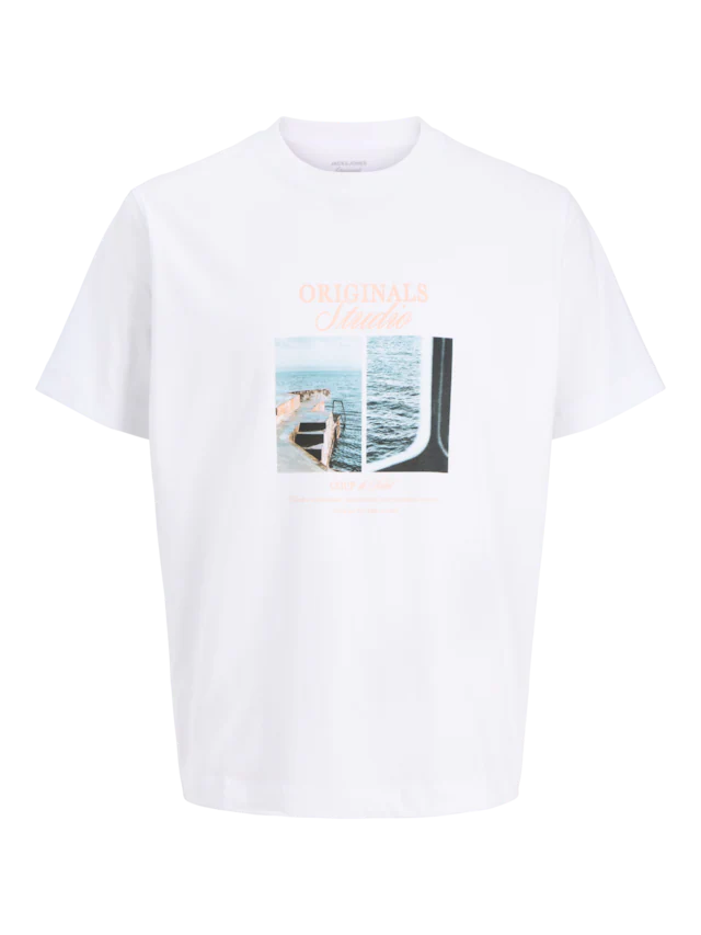Jack & Jones T-Shirt »JORNORREBRO PHOTO TEE SS CREW NECK« Baumwolle, relaxed fit