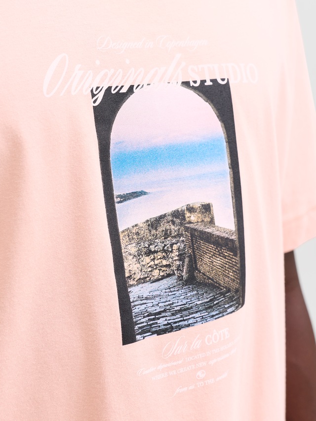 Jack & Jones T-Shirt »JORNORREBRO PHOTO TEE SS CREW NECK« Baumwolle, relaxed fit