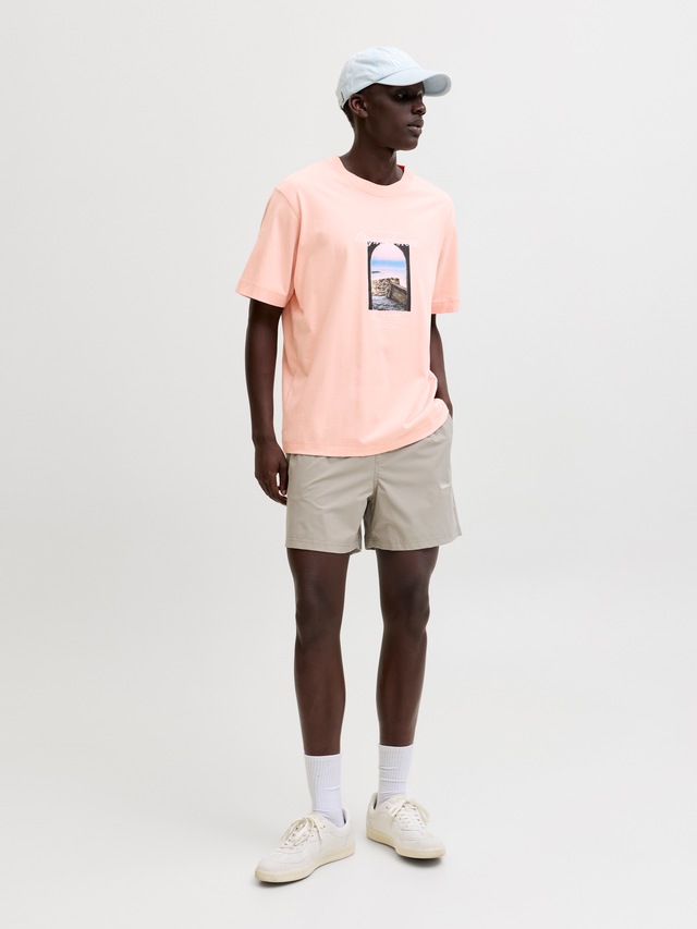 Jack & Jones T-Shirt »JORNORREBRO PHOTO TEE SS CREW NECK« Baumwolle, relaxed fit