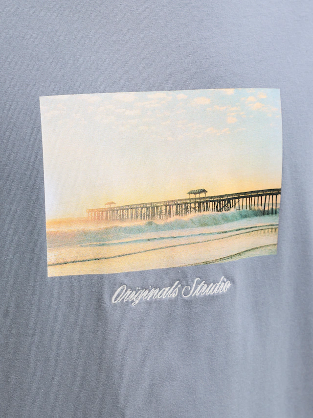 Jack & Jones T-Shirt »JORNORREBRO PHOTO TEE SS CREW NECK« Baumwolle, relaxed fit