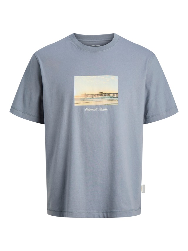 Jack & Jones T-Shirt »JORNORREBRO PHOTO TEE SS CREW NECK« Baumwolle, relaxed fit