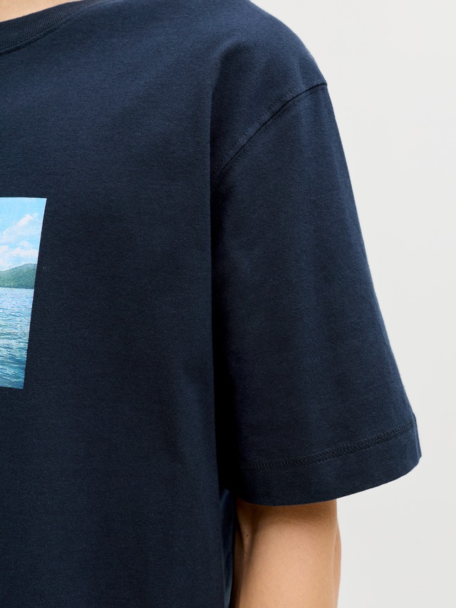 Jack & Jones T-Shirt »JORNORREBRO PHOTO TEE SS CREW NECK« Baumwolle, relaxed fit
