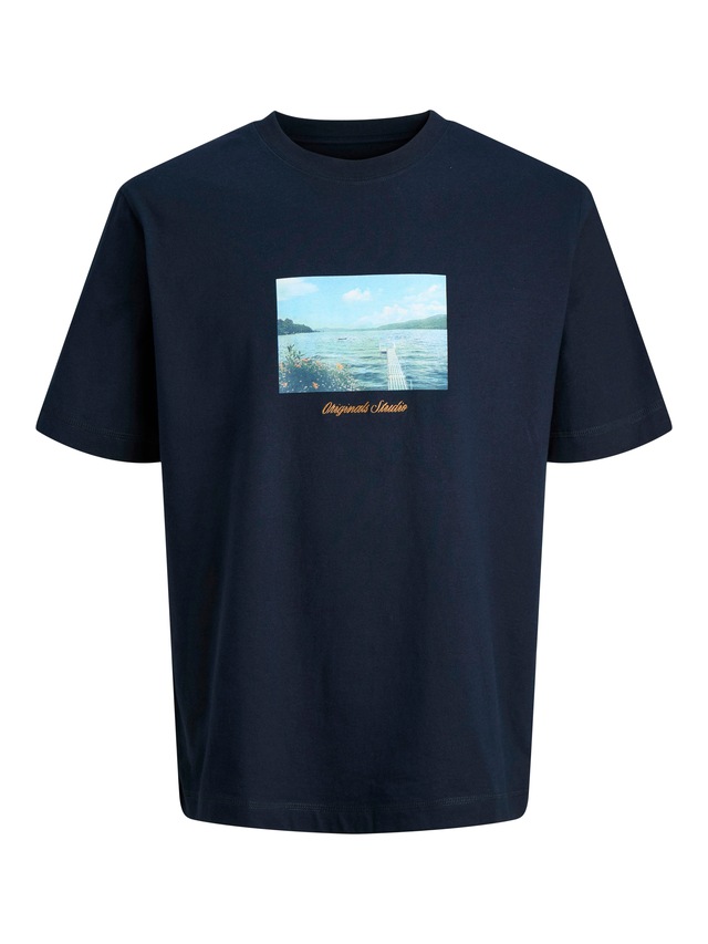 Jack & Jones T-Shirt »JORNORREBRO PHOTO TEE SS CREW NECK« Baumwolle, relaxed fit