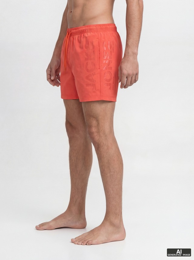 Jack & Jones Badeshorts »JPSTMAUI WAVE LOGO SWIM SHORTS SN« Kunstfaser, normal geschniten