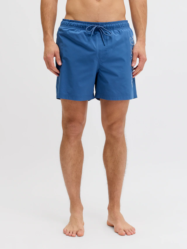 Jack & Jones Badeshorts »JPSTMAUI WAVE LOGO SWIM SHORTS SN« Kunstfaser, normal geschniten