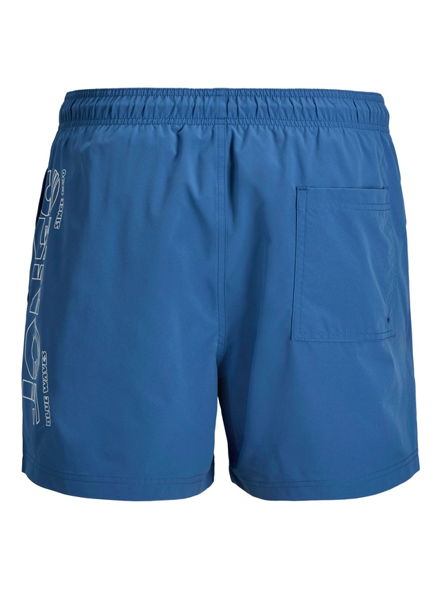 Jack & Jones Badeshorts »JPSTMAUI WAVE LOGO SWIM SHORTS SN« Kunstfaser, normal geschniten