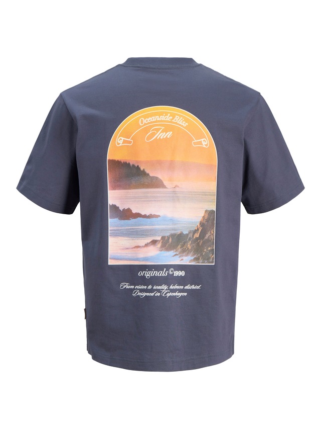 Jack & Jones T-Shirt »JORMONTAUK PHOTO BACK TEE SS CN«