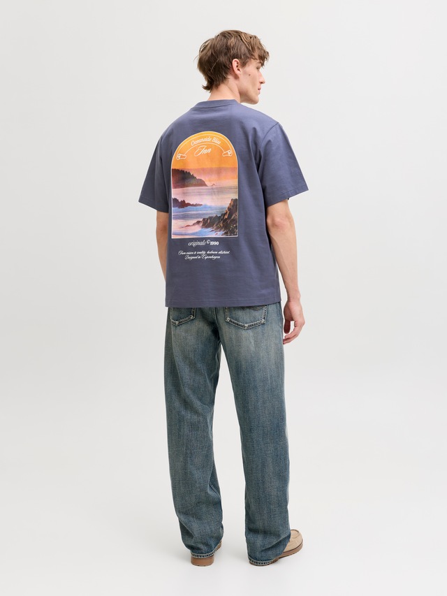 Jack & Jones T-Shirt »JORMONTAUK PHOTO BACK TEE SS CN«
