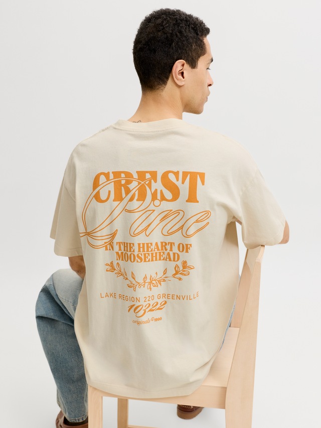 Jack & Jones T-Shirt »JORMAINE WASHED BACK TEE SS CREW NECK«