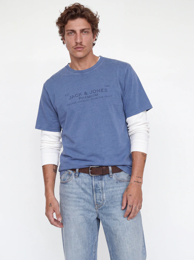 Jack & Jones T-Shirt »JPRBLUAIDEN SS TEE« Baumwolle, regular fit
