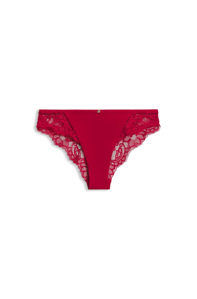BOSS Slip »BRIEF BLOSSOM« mit Spitze, Label-Anhänger