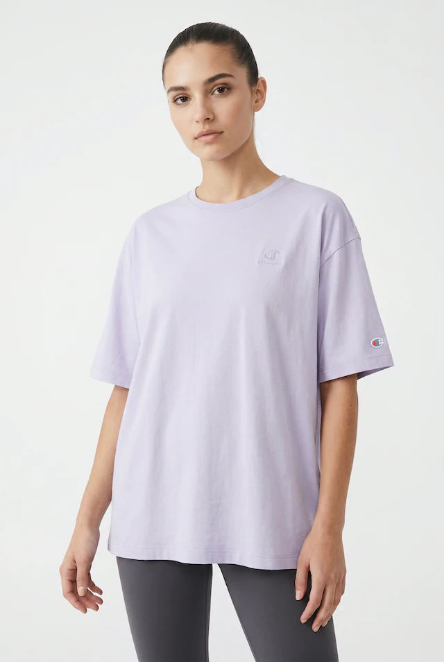 Champion T-Shirt »ICONS WASH Oversize T-Shirt« mit Rundhalsausschnitt, Kurzarm, aus Baumwolle, Oversize-Schnitt