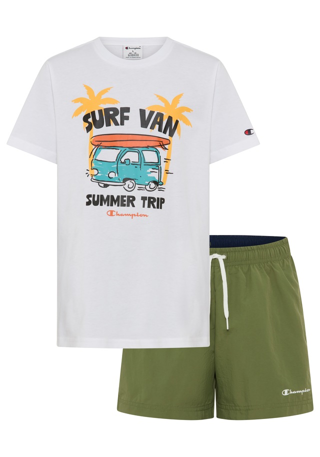 Champion T-Shirt & Shorts »Kids' Beach Set« 2 sportliches T-Shirt & Shorts-Set, für sportliche Aktivitäten