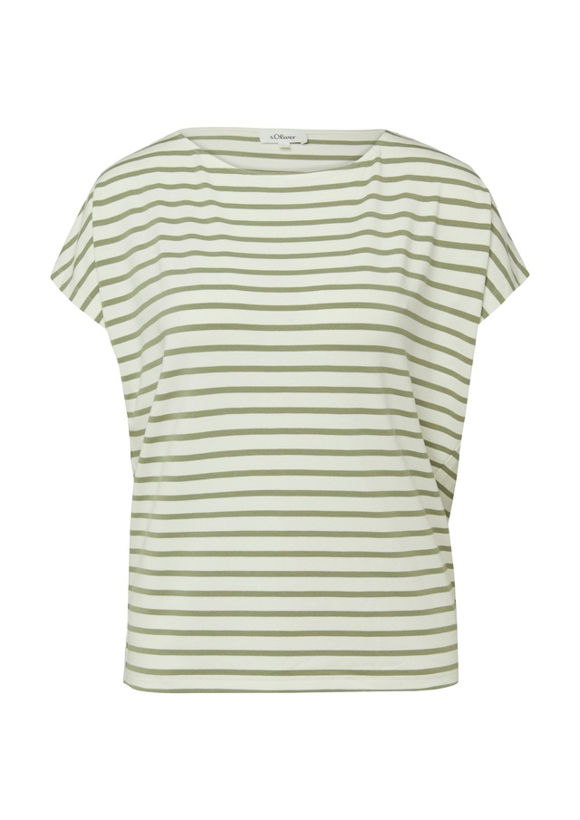 s.Oliver Kurzarmshirt Sommershirt mit grafischem Muster