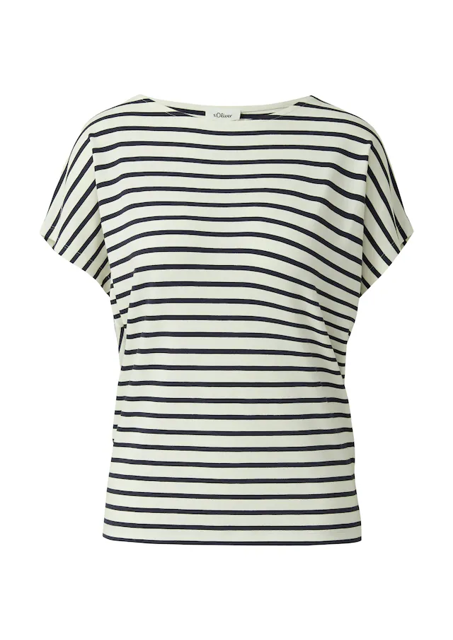 s.Oliver Kurzarmshirt Sommershirt mit grafischem Muster