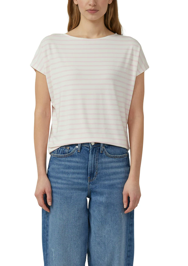 s.Oliver Kurzarmshirt Sommershirt mit grafischem Muster