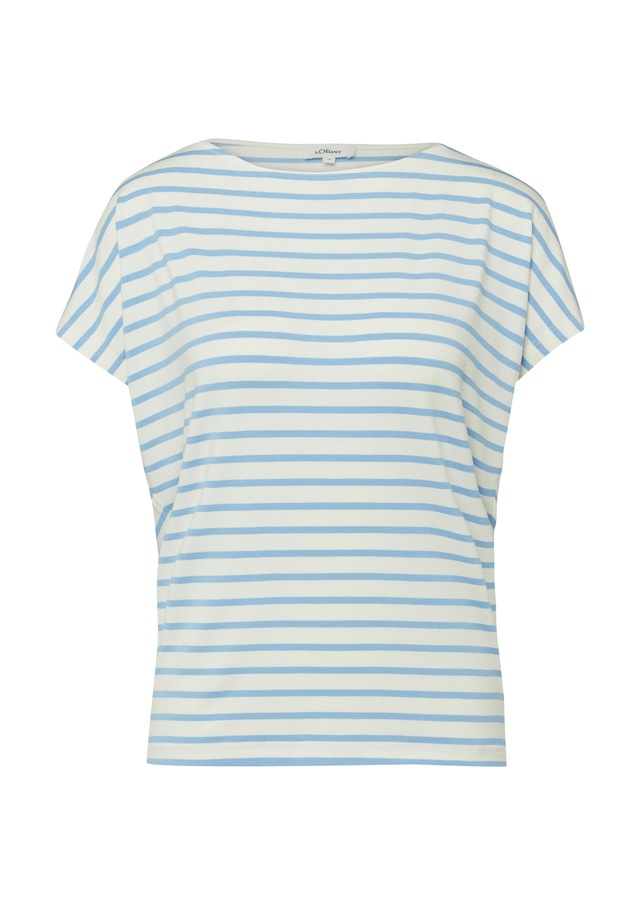 s.Oliver Kurzarmshirt Sommershirt mit grafischem Muster