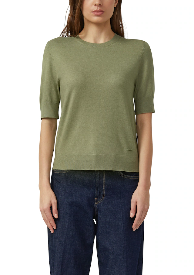 s.Oliver Strickpullover Halbarm-Strick mit Viskose