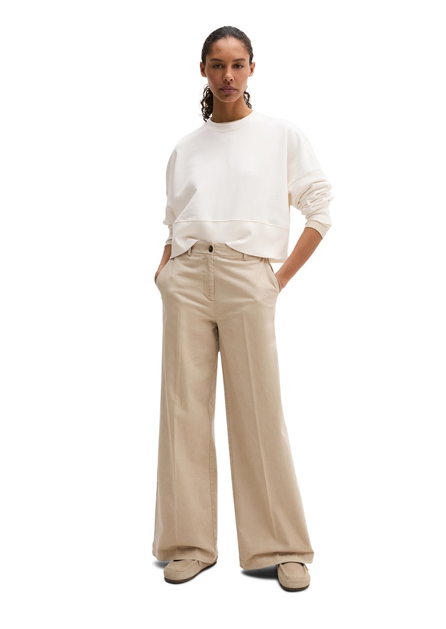 Marc O'Polo Bügelfaltenhose »MARGO WIDE« Model Margo wide aus Organic Cotton-Twill