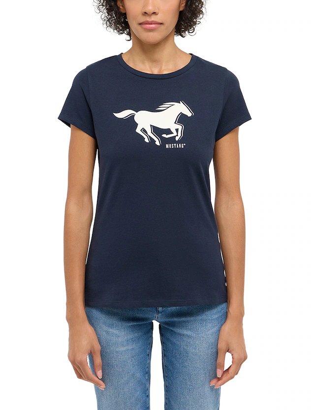 MUSTANG T-Shirt »MU-Loa« Figurbetonende Passform
