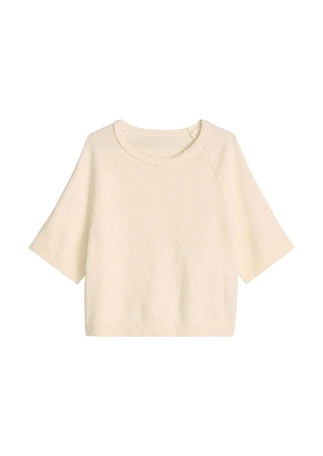 Marc O'Polo DENIM Kurzarmpullover regular aus Cotton Slub Garn