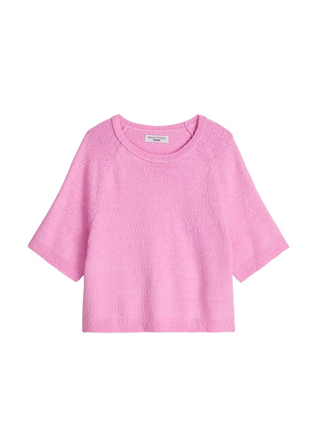 Marc O'Polo DENIM Kurzarmpullover regular aus Cotton Slub Garn