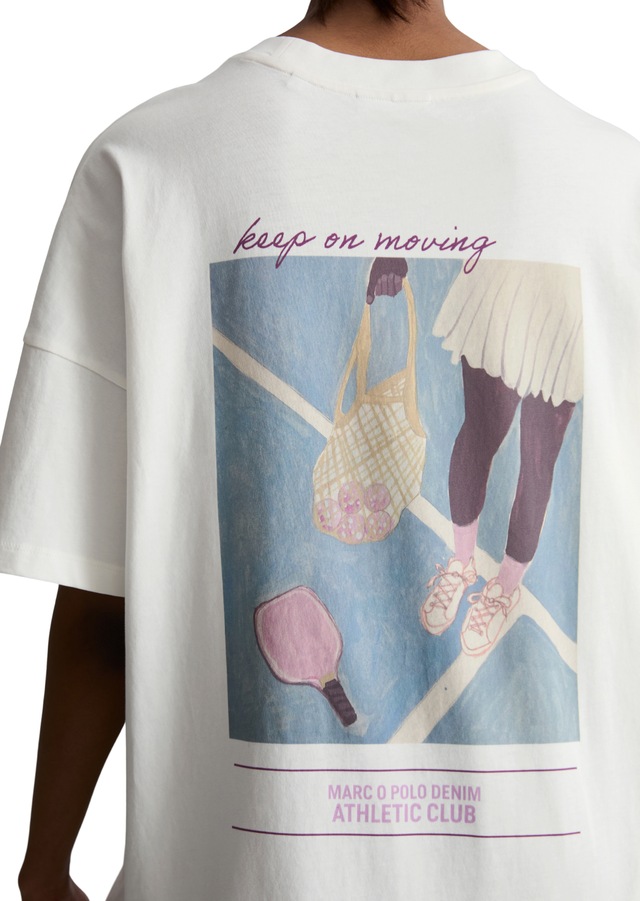 Marc O'Polo DENIM T-Shirt oversized aus Heavy Jersey, großer Rückenprint