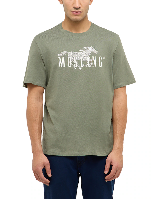 MUSTANG T-Shirt »Austin-Logoprint« Regular fit