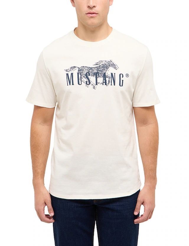 MUSTANG T-Shirt »Austin-Logoprint« Regular fit