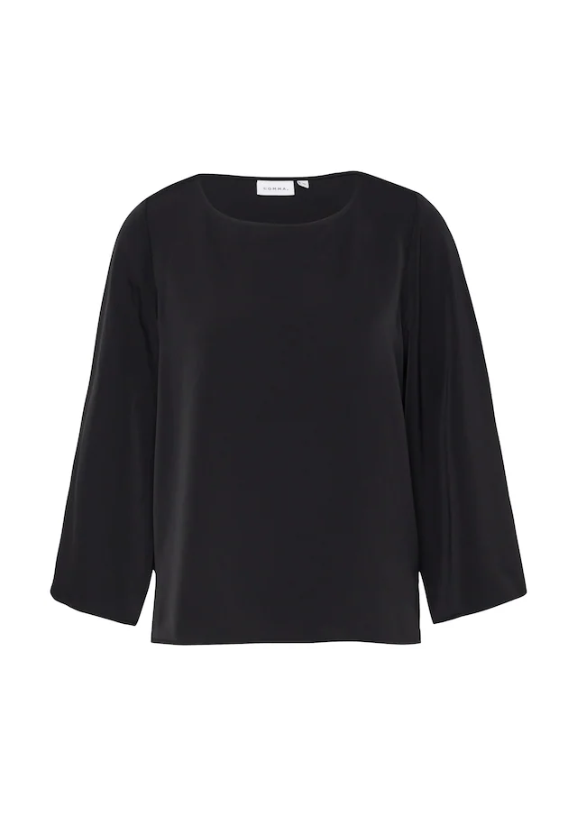 Comma Shirtbluse Sommerbluse 3/4-Arm mit weiten Ärmeln