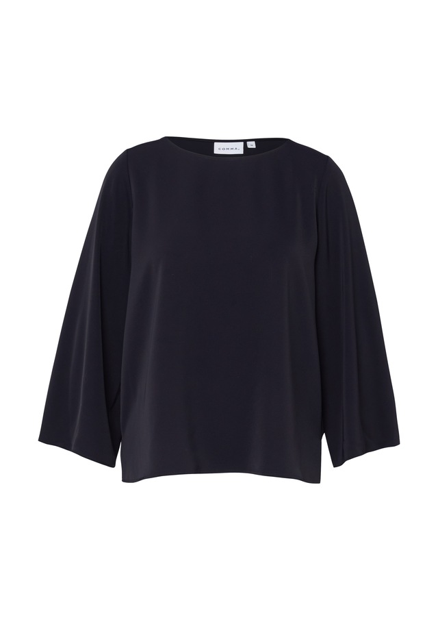 Comma Shirtbluse Sommerbluse 3/4-Arm mit weiten Ärmeln