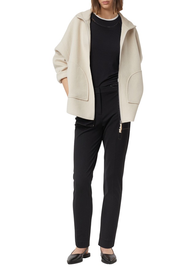 Comma Stoffhose mit Bundfalte und Viskose-Stretch