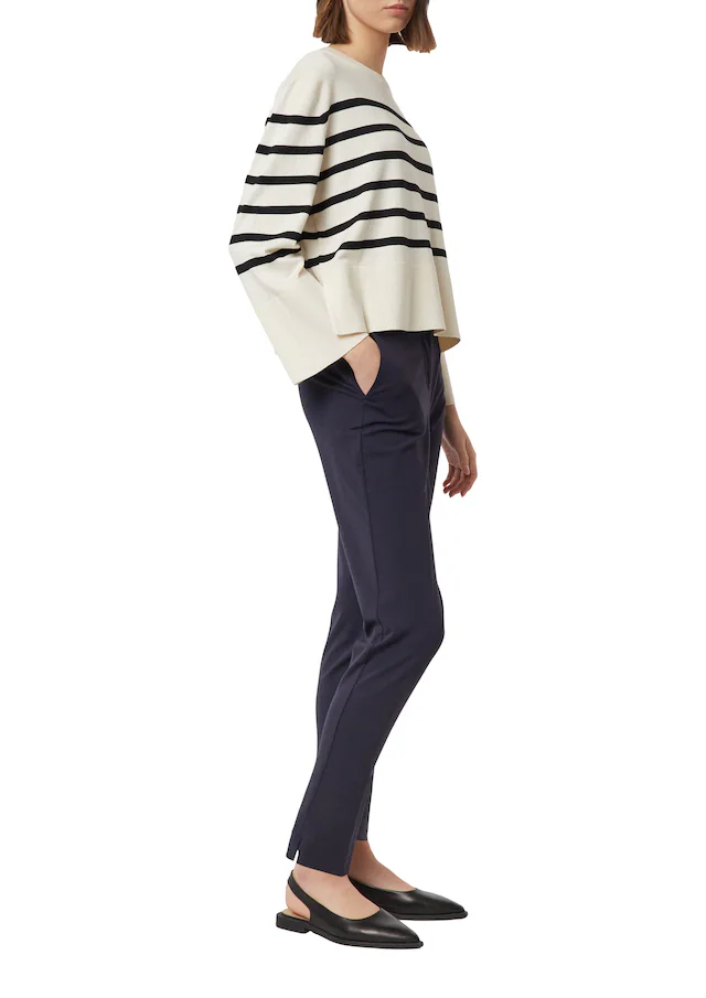 Comma Stoffhose mit Bundfalte und Viskose-Stretch