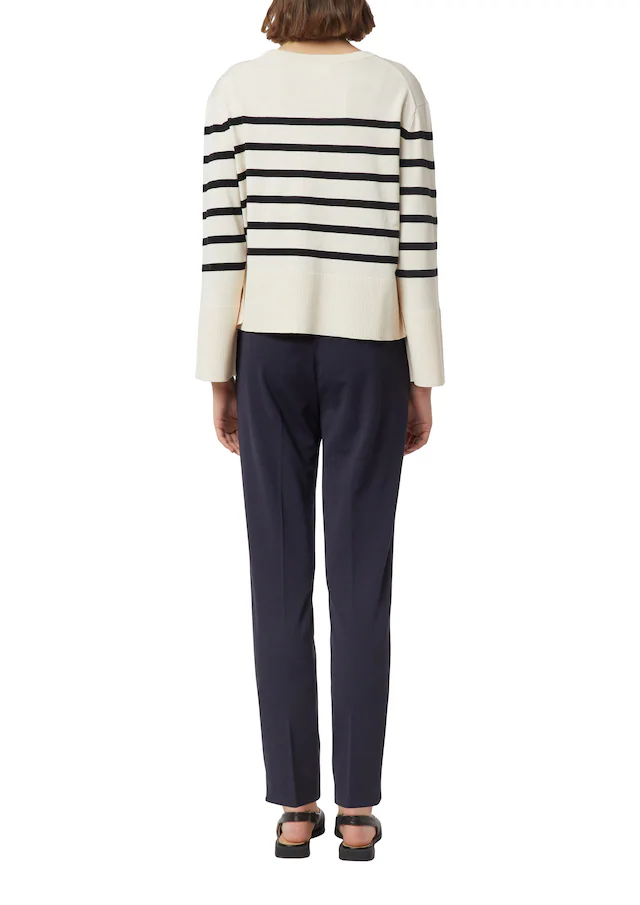 Comma Stoffhose mit Bundfalte und Viskose-Stretch