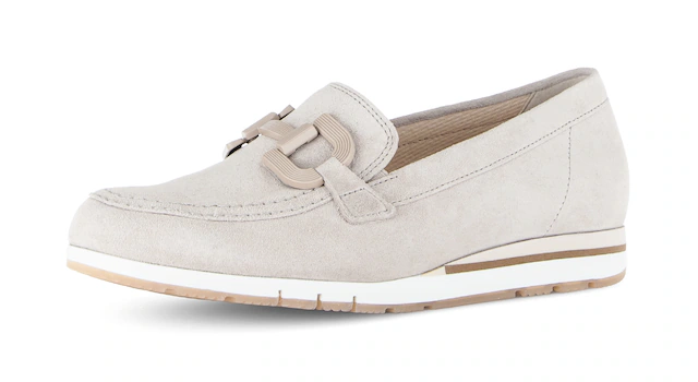 Gabor Slipper »FLORENZ« Keilabsatz, Schlupfschuh, Businessschuh mit Zierkette