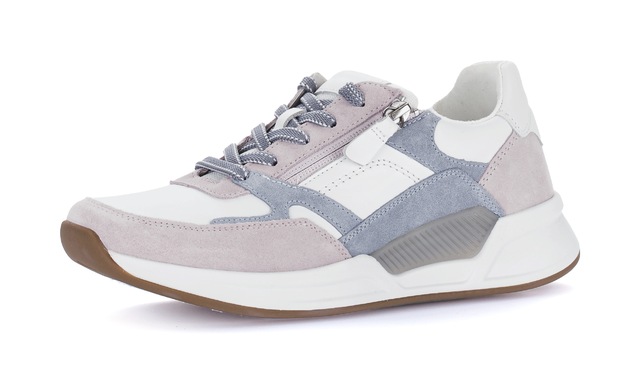 Gabor Keilsneaker , Freizeitschuh, Halbschuh, Schnürschuh mit Kontrastbesätzen, G-Weite