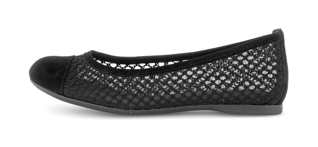 Gabor Ballerina Frühlingsschuh, Schlupfschuh in sommerlicher Häkeloptik